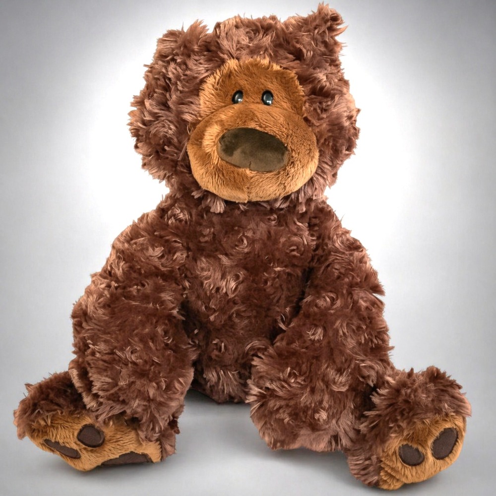 Gund Philbin Chocolate Brown Teddy Bear Plush 12″ Soft Stuffed Animal